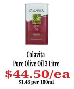 Farmer Jack's Colavita Pure Olive Oil offer