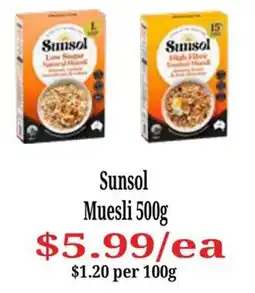 Farmer Jack's Sunsol Muesli offer