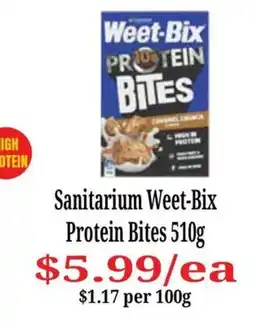 Farmer Jack's Sanitarium Weet-Bix Protein Bites offer