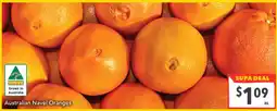 Supa Valu Australian Navel Oranges offer