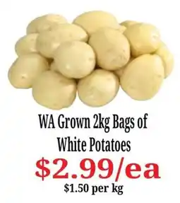 Farmer Jack's WA Grown White Potatoes offer