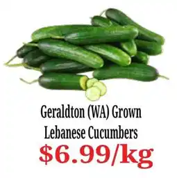 Farmer Jack's Lebanese Cucumbers offer