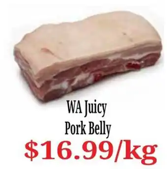 Farmer Jack's WA Juicy Pork Belly offer