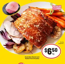 Supa Valu Australian Boned and Rolled Pork Shoulder offer