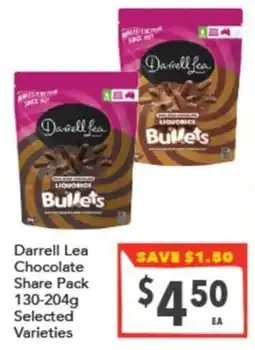 Supa Valu Darrell Lea Chocolate Share Pack Varieties offer