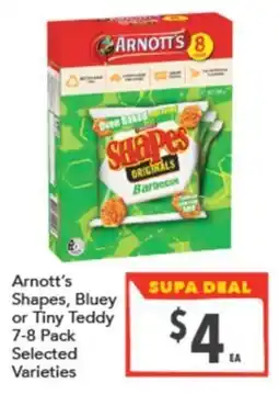 Supa Valu Arnott's Shapes offer