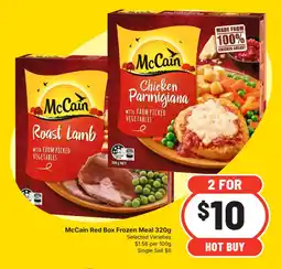 Supa Valu McCain Red Box Frozen Meal offer