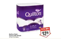 IGA Quilton Toilet Tissue 3 Ply offer