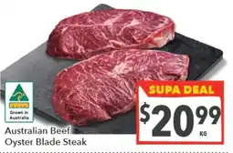 Supa Valu Australian Beef Oyster Blade Steak offer