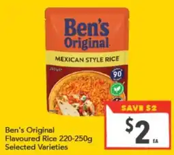 Supa Valu Ben's Original Flavoured Rice offer