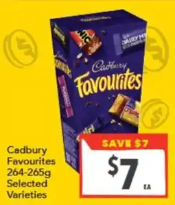 Supa Valu Cadbury Favourites Selected Varieties offer