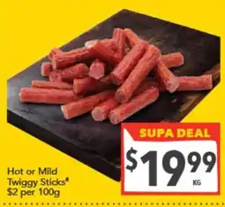 Supa Valu Twiggy Sticks offer