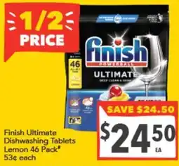 Supa Valu Finish Ultimate Dishwashing Tablets offer