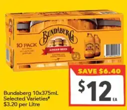 Supa Valu Bundaberg Ginger Beer offer