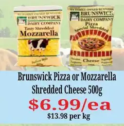 Farmer Jack's Brunswick Pizza or Mozzarella Shredded Cheese offer