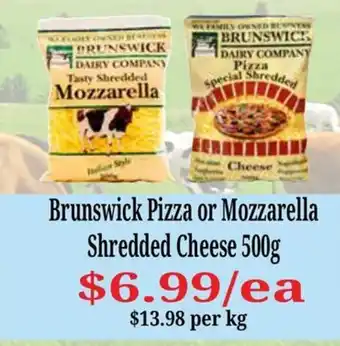 Farmer Jack's Brunswick Pizza or Mozzarella Shredded Cheese offer