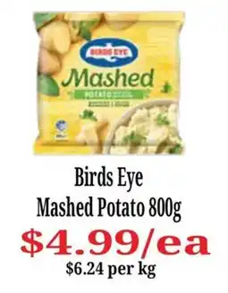 Farmer Jack's Birds Eye Mashed Potato offer