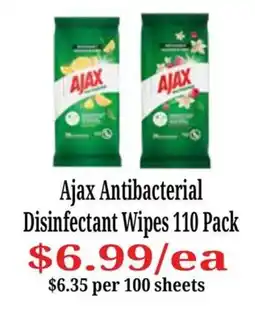 Farmer Jack's Ajax Antibacterial Disinfectant Wipes offer