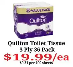 Farmer Jack's Quilton Toilet Tissue offer