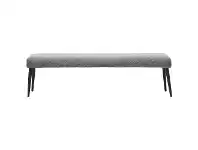 LivingStyles Danya Quilted Velvet Fabric Dining Bench, 160cm offer