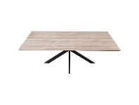LivingStyles Trew Scratch Resistant Extension Dining Table,180-220cm, Sonoma Oak offer