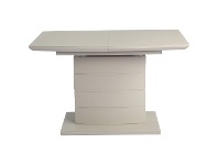 LivingStyles Stella Glass Top Extendable Dining Table, 120-160cm, Cappuccino offer