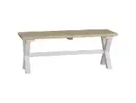 LivingStyles Anvil Mahogany Timber Dining Bench, 120cm offer