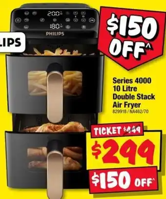 JB Hi-Fi Philips Series 4000 10 Litre Double Stack Air Fryer offer