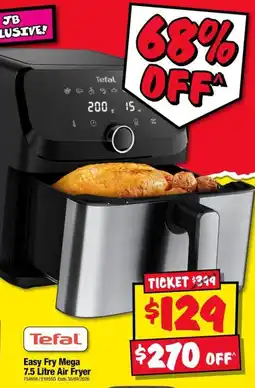 JB Hi-Fi Tefal Easy Fry Mega 7.5 Litre Air Fryer offer