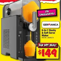 JB Hi-Fi Germanica 6-In-1 Slushy & Soft Serve Maker offer