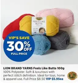Spotlight Lion Brand Yarns Feels Like Butta offer