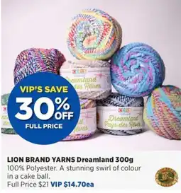 Spotlight Lion Brand Yarns Dreamland offer