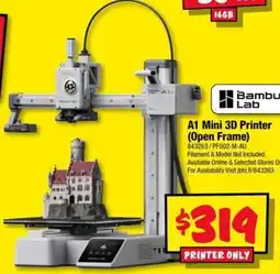JB Hi-Fi Bambu Lab A1 Mini 3D Printer (Open Frame) offer