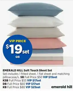 Spotlight Emerald Hill Soft Touch Sheet Set offer