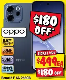 JB Hi-Fi Oppo Reno15 F 5G 256GB offer