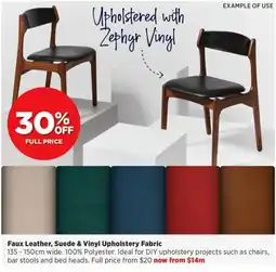 Spotlight Faux Leather, Suede & Vinyl Upholstery Fabric offer