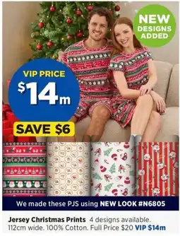 Spotlight Jersey Christmas Prints offer