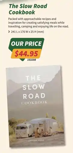 Tentworld The Slow Road Cookbook offer