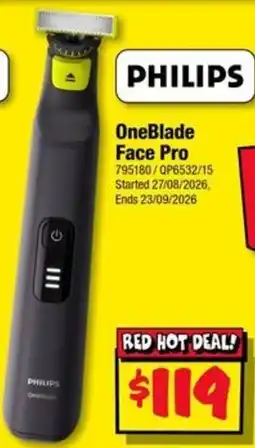 JB Hi-Fi Philips OneBlade Face Pro offer