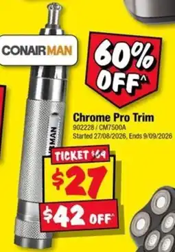 JB Hi-Fi Conair Man Chrome Pro Trim offer