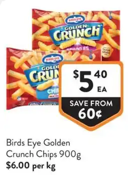 Foodworks Birds Eye Golden Crunch Chips offer
