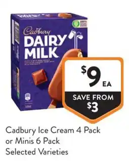 Foodworks Cadbury Ice Cream offer