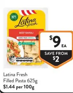 Foodworks Latina Fresh Filled Pasta offer