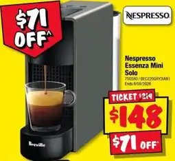 JB Hi-Fi Nespresso Essenza Mini Solo offer