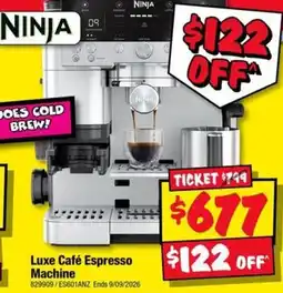JB Hi-Fi Ninja Luxe Café Espresso Machine offer