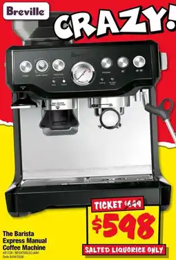 JB Hi-Fi Breville The Barista Express Manual Coffee Machine offer