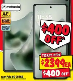 JB Hi-Fi motorola razr Fold 5G 256GB offer