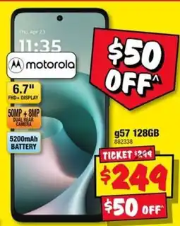 JB Hi-Fi motorola g57 128GB offer