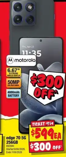 JB Hi-Fi motorola edge 70 5G offer