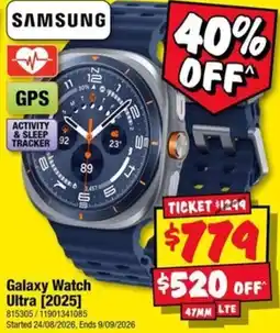 JB Hi-Fi Samsung Galaxy Watch Ultra [2025] offer